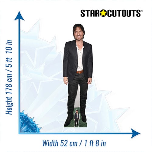 Ian Somerhalder Black Suit Lifesize Cardboard Cutout 178cm Product Gallery Image