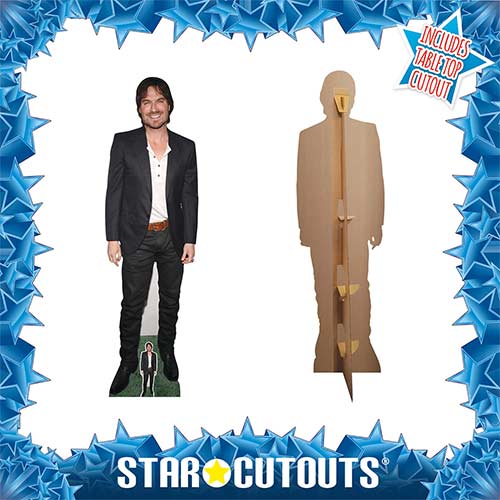 Ian Somerhalder Black Suit Lifesize Cardboard Cutout 178cm Product Gallery Image
