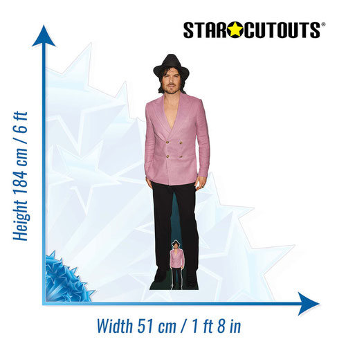 Ian Somerhalder Pink Suit Lifesize Cardboard Cutout 184cm Product Gallery Image
