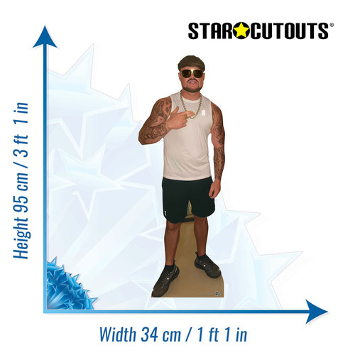 Ibiza Final Boss Star Mini Cardboard Cutout 95cm Product Gallery Image