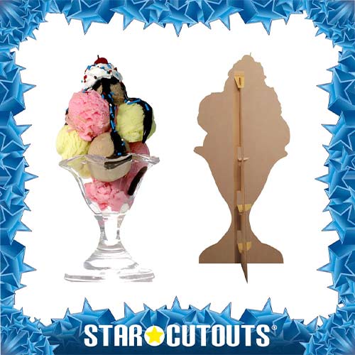 Ice Cream Sundae Lifesize Cardboard Cutout 180cm Product Gallery Image