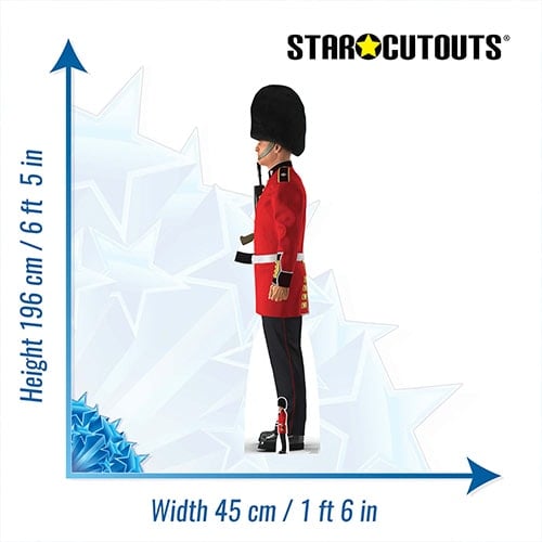 Illustrated Palace Guard Facing Left Lifesize Cardboard Cutout 196cm Product Gallery Image