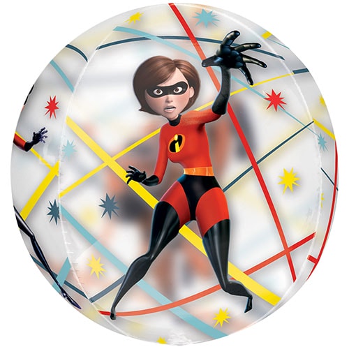 Incredibles 2 See-Thru Orbz Foil Helium Balloon 38cm / 15 in Product Gallery Image