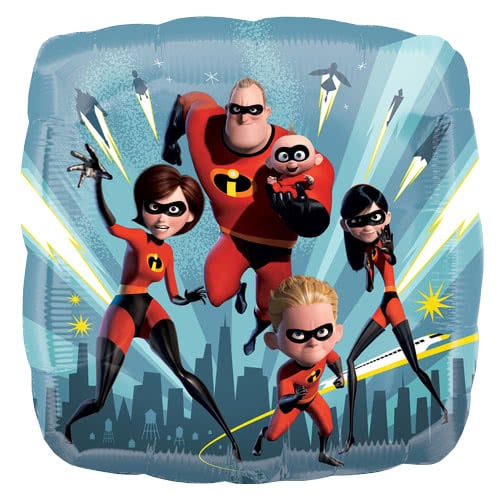 Incredibles 2 Square Foil Helium Balloon 43cm / 17 in Product Image