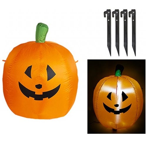 Inflatable LED Pumpkin Halloween Prop Decoration 1.1m Product Image