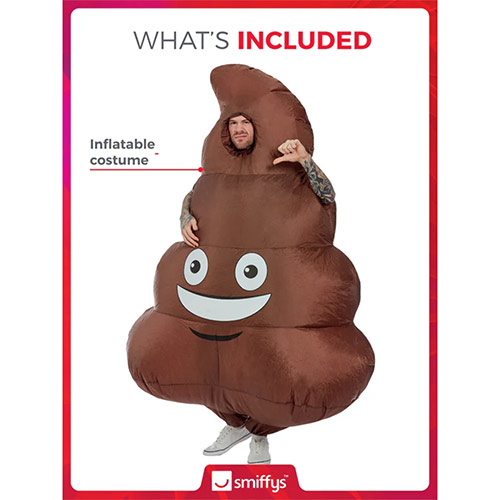 Inflatable Poop Fancy Dress Costume Unisex Adult One Size Product Gallery Image