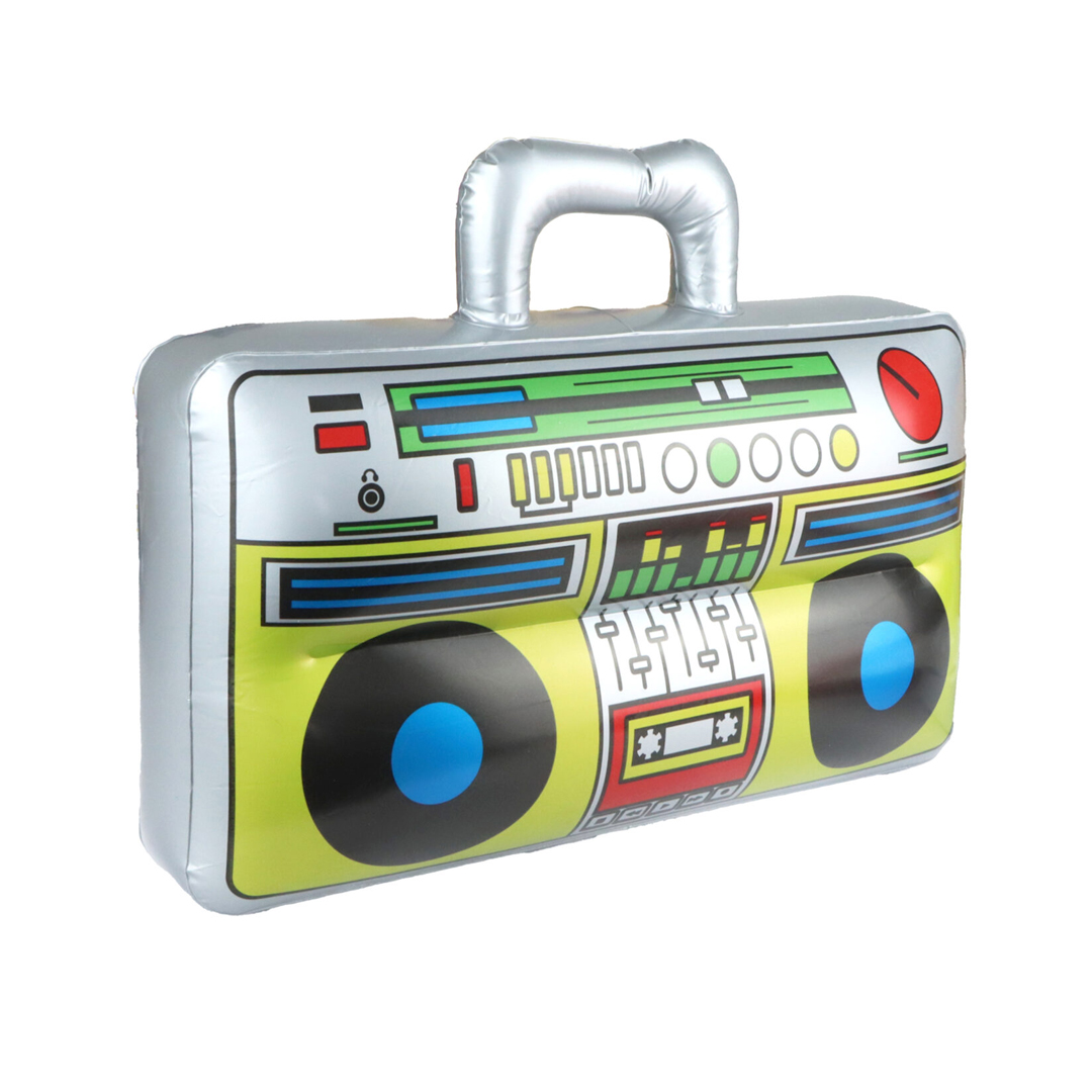Inflatable Retro Music Boom Box 37cm Product Gallery Image