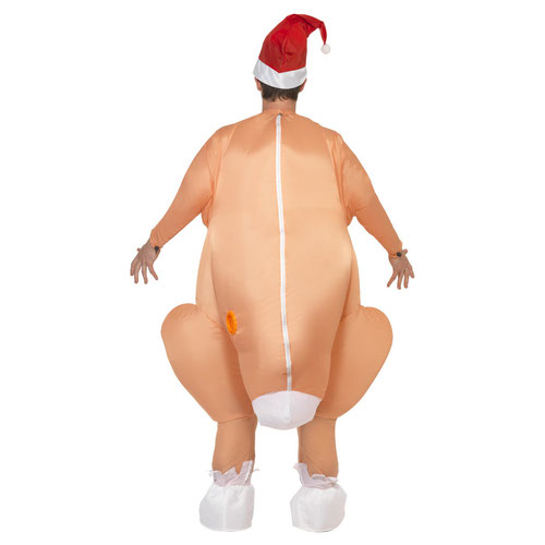Inflatable Roast Turkey Christmas Fancy Dress Costume Unisex Adult One Size Product Gallery Image