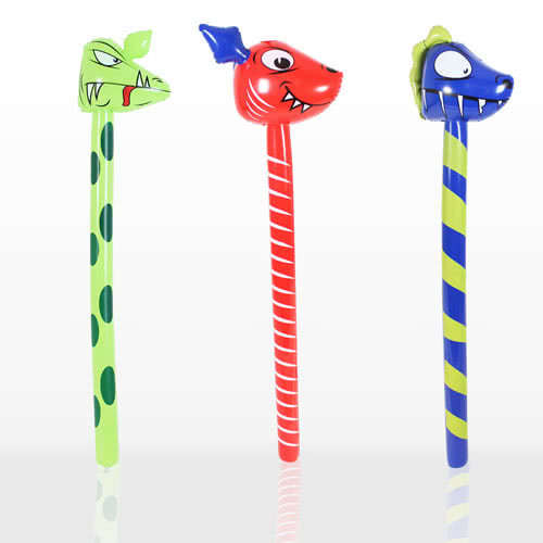 Inflatable Dinosaur Stick 118cm Assorted Designs Product Image