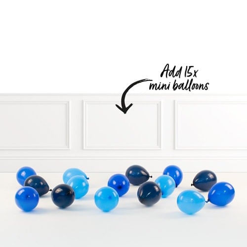 Inflated Blue Birthday Balloon Numbers Product Gallery Image
