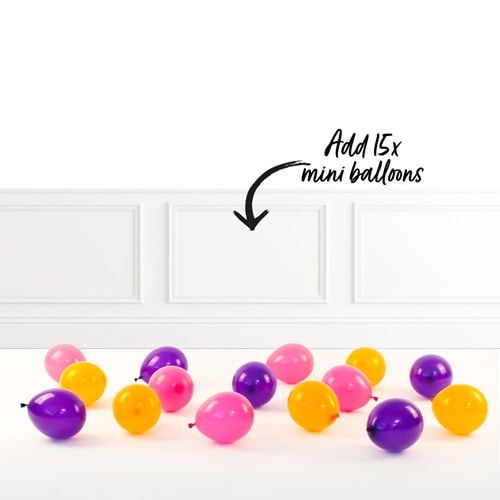 Rainbow Star Foil Helium Balloon - Inflated Balloon in a Box Product Gallery Image