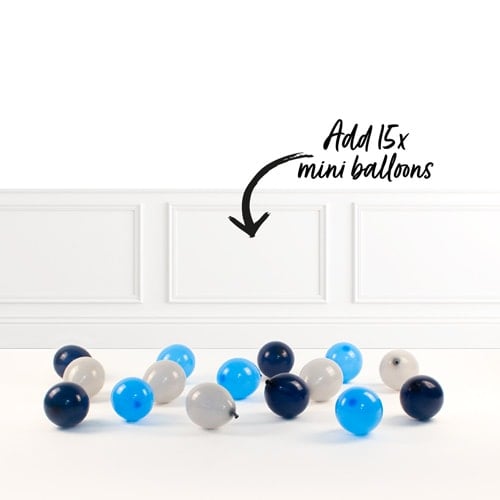 Inflated Pastel Blue Birthday Balloon Numbers Product Gallery Image