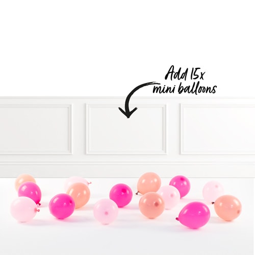 Inflated Rose Gold Birthday Balloon Numbers Product Gallery Image