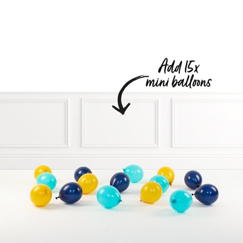 Inflated Turquoise Blue Birthday Balloon Numbers Product Gallery Image