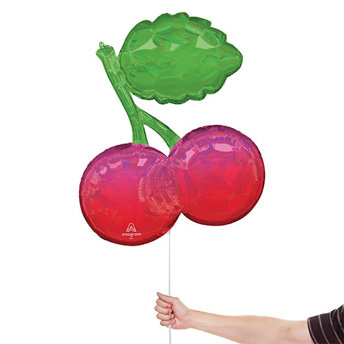 Iridescent Cherries Helium Foil Giant Balloon 76cm / 30 in Product Gallery Image