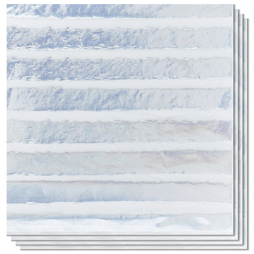 Iridescent Foil Striped Luncheon Paper Napkins 3 Ply 33cm - Pack of 16