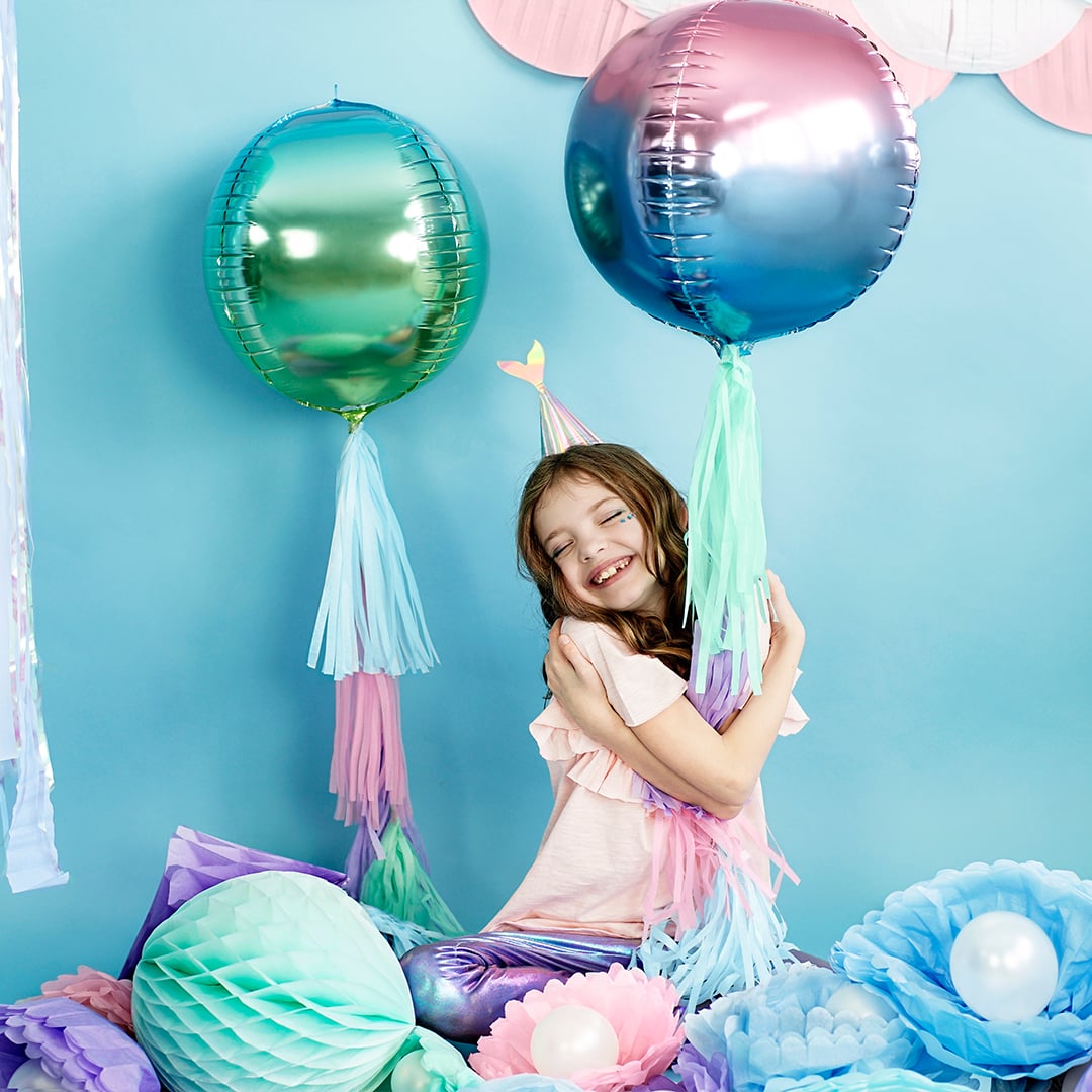 Iridescent Mermaid Tail Paper Party Hats - Pack of 6 Product Gallery Image
