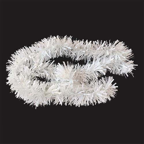 Iridescent White Deluxe Christmas Tinsel 1.8m Product Image