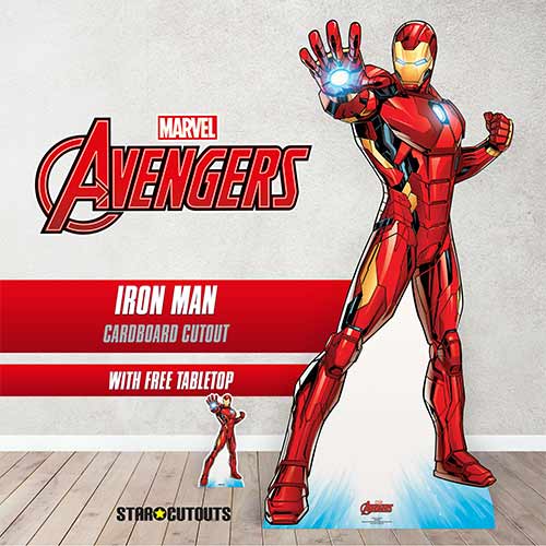 Iron Man Tony Stark Superhero Comic Book Art Marvel Lifesize Cardboard Cutout 191cm Product Gallery Image