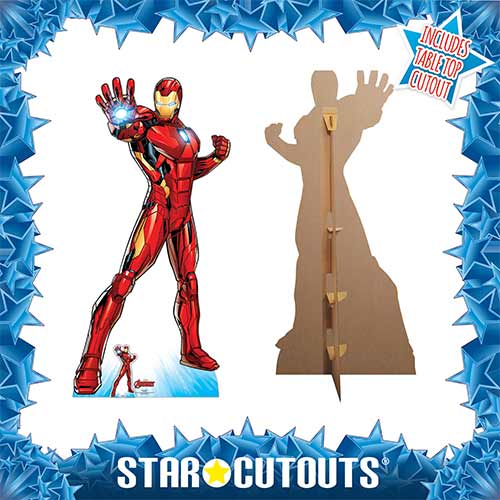 Iron Man Tony Stark Superhero Comic Book Art Marvel Lifesize Cardboard Cutout 191cm Product Gallery Image