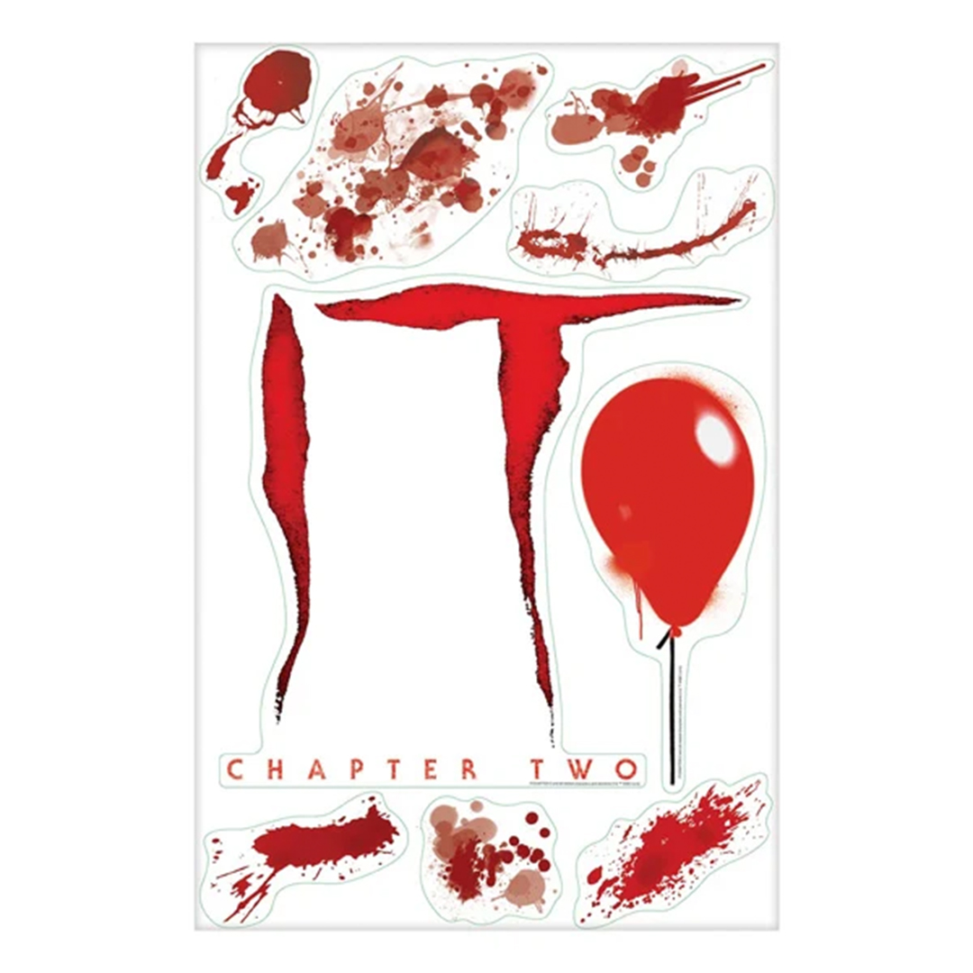 IT Chapter 2 Halloween Bloody Wall Grabber Decorative Window Stickers View 2
