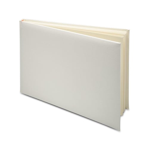 Ivory Guest Book with 24 Pages
