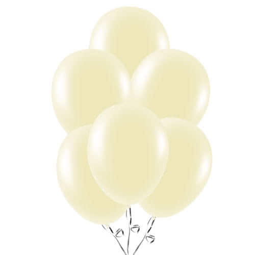 Ivory Biodegradable Latex Balloons 23cm / 9 in - Pack of 30 Product Image