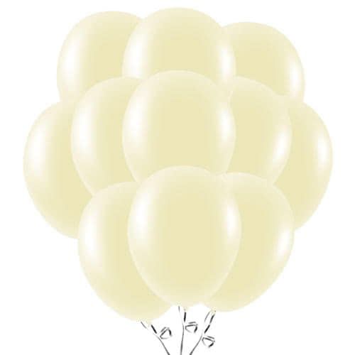 Ivory Latex Balloons 23cm / 9 in - Pack of 50 Product Image