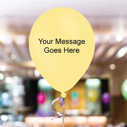 Ivory Personalised 11 Inch Latex - 35 Balloons