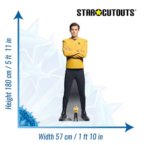 James T Kirk Star Trek: Strange New Worlds Paul Wesley Lifesize Cardboard Cutout 180cm Product Gallery Image