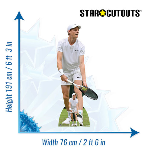 Jannik Sinner Lifesize Cardboard Cutout 191cm Product Gallery Image