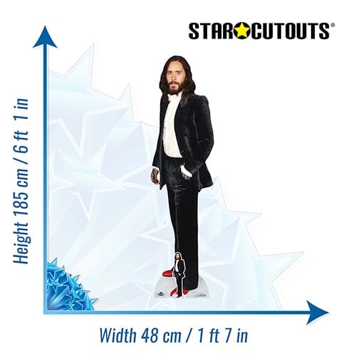 Jared Leto Black Velvet Lifesize Cardboard Cutout 185cm Product Gallery Image