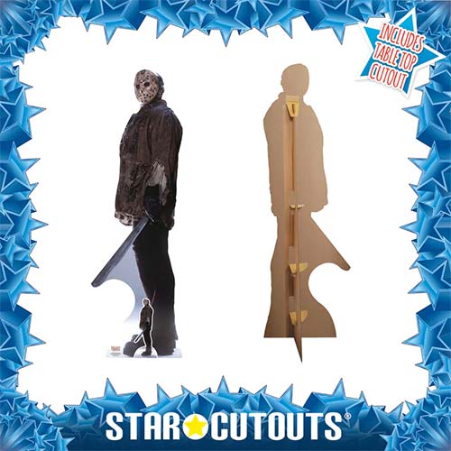 Jason Friday the 13th Machete Halloween Lifesize Cardboard Cutout 195cm Product Gallery Image