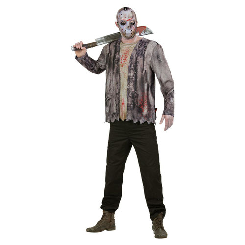 Jason Voorhees Friday the 13th Fancy Dress Costume Adult Mens Large Product Gallery Image