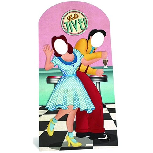 1950′s Jazz Dancers Stand In Cardboard Cutout - 192cm Product Gallery Image