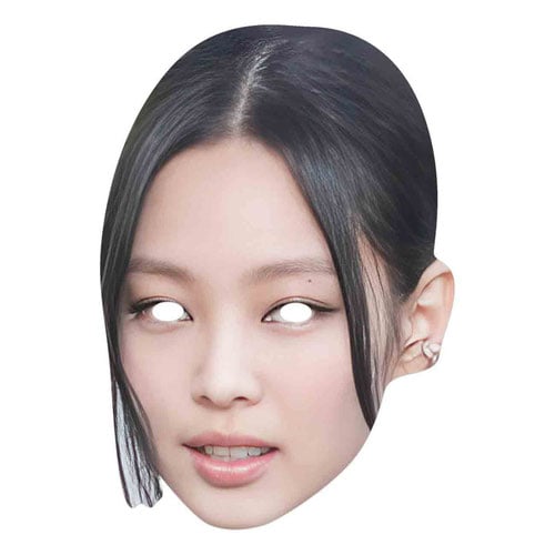 Jennie Black Pink Cardboard Face Mask