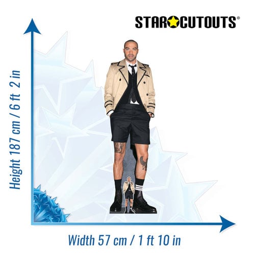 Jesse Williams In Shorts Lifesize Cardboard Cutout 187cm Product Gallery Image