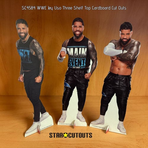Jey Uso WWE Shelf Table Top Cardboard Cutouts - Pack of 3 Product Gallery Image
