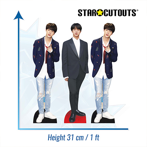 Jin K-Pop Table Top Cardboard Cutouts - Pack of 3 Product Gallery Image