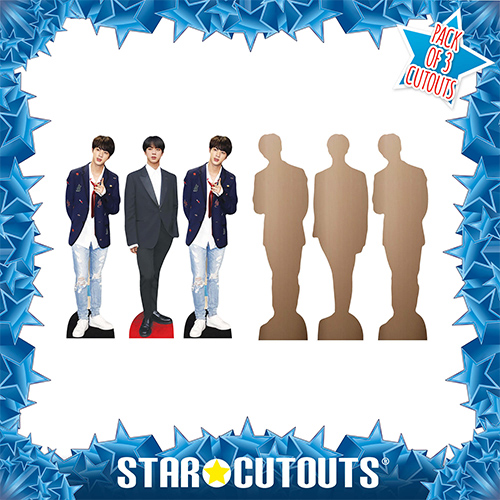 Jin K-Pop Table Top Cardboard Cutouts - Pack of 3 Product Gallery Image