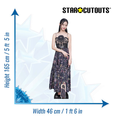 Jisoo Black K-Pop Lifesize Cardboard Cutout 165cm Product Gallery Image