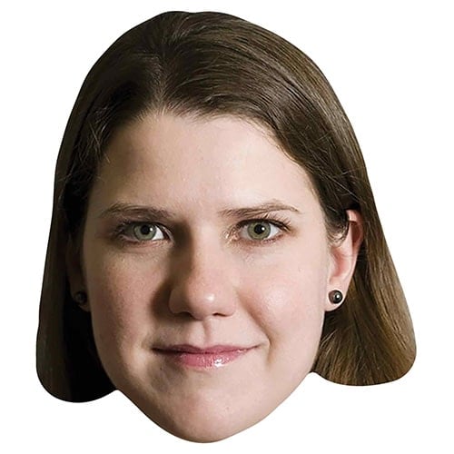 Jo Swinson Cardboard Face Mask Product Image