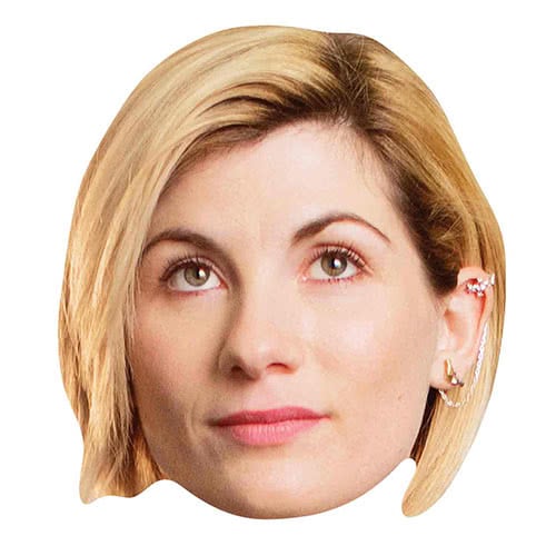 Doctor Who Jodie Whittaker 13th Doctor Cardboard Face Mask Product Image