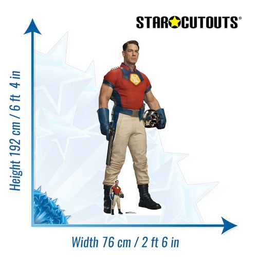 John Cena Peacemaker with Sonic Boom Helmet Lifesize Cardboard Cutout 192cm Product Gallery Image