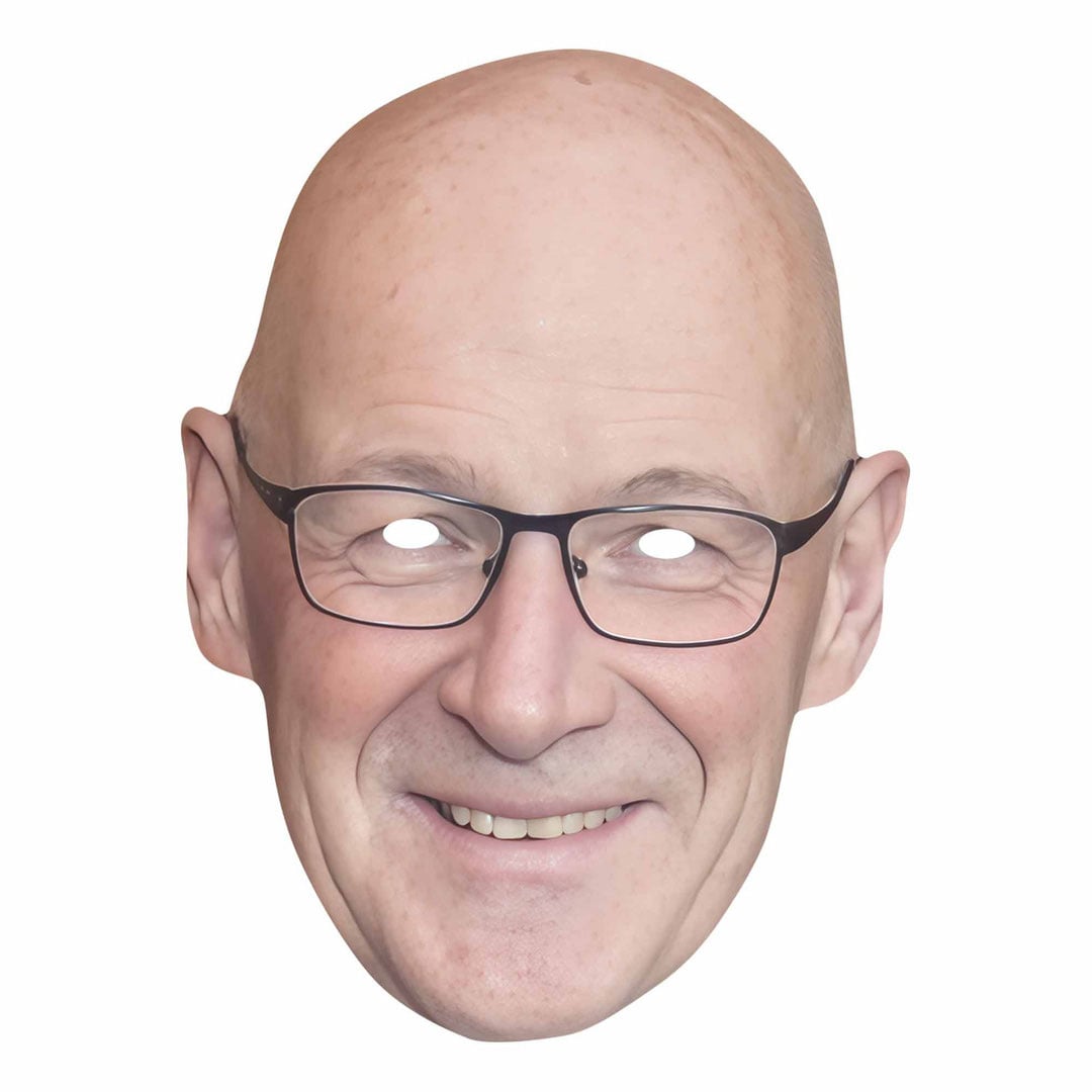 John Swinney Cardboard Face Mask