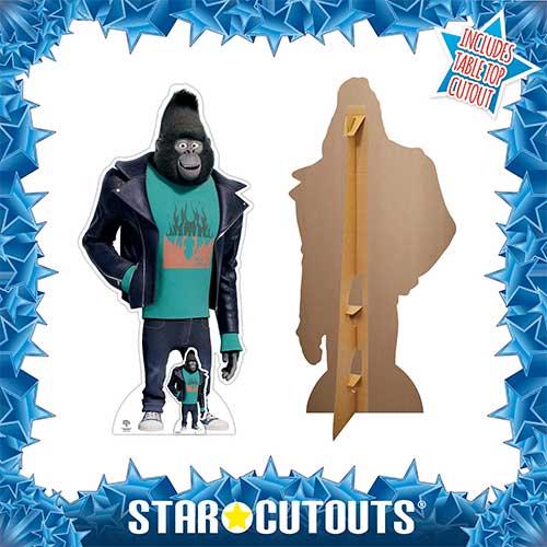 Johnny the Mountain Gorilla Sing 2 Lifesize Cardboard Cutout 157cm Product Gallery Image