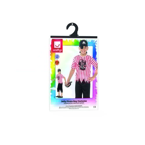 Jolly Pirate Boy Fancy Dress Costume Kids Small - Age 4-6 Product Gallery Image