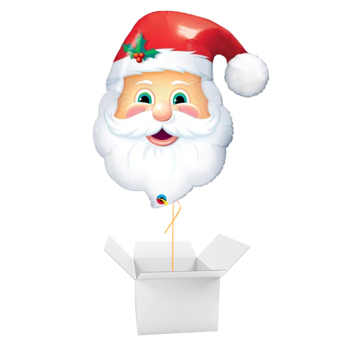 Jolly St. Nick Santa Claus Christmas Giant Helium Foil Balloon - Inflated Balloon in a Box