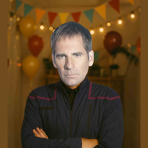 Jonathan Archer Star Trek Scott Bakula Cardboard Face Mask Product Gallery Image
