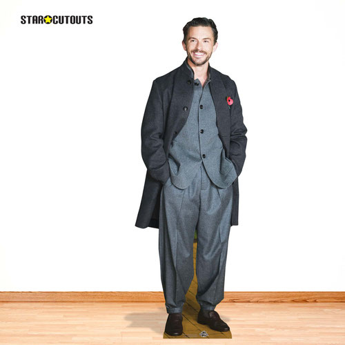 Jonathan Bailey Grey Coat Lifesize Cardboard Cutout 181cm Product Gallery Image